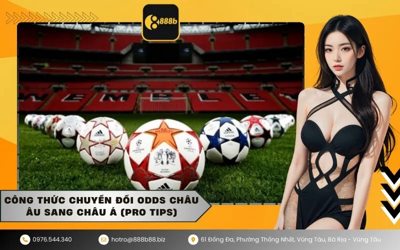 Công thức chuyển đổi Odds châu Âu sang châu Á (Pro Tips)