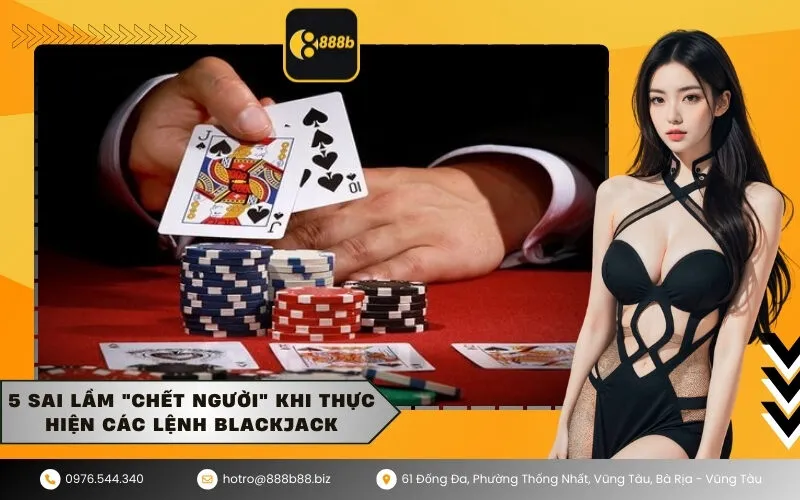 5 Sai lầm chết người khi thực hiện các lệnh Blackjack