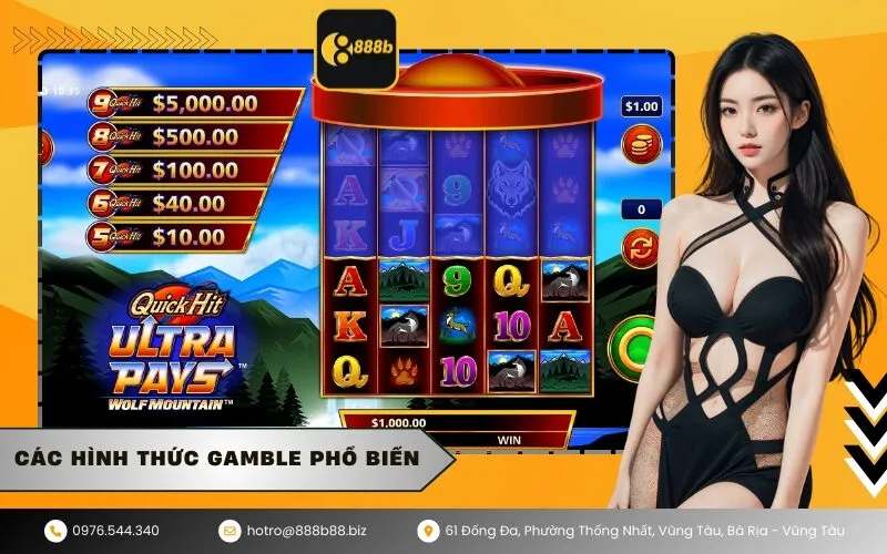 Các hình thức Gamble phổ biến Từ đoán bài đến vòng quay may mắn